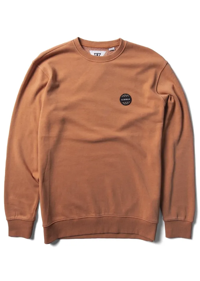 Fleece and Hoodies Men Solid Sets Eco Crew Guava Vissla