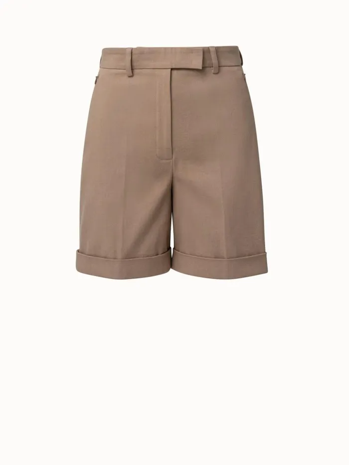 Florentina Cotton Denim Shorts Cardboard Women Akris Shorts
