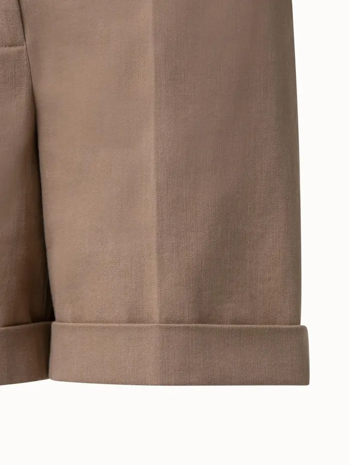 Florentina Cotton Denim Shorts Cardboard Women Akris Shorts