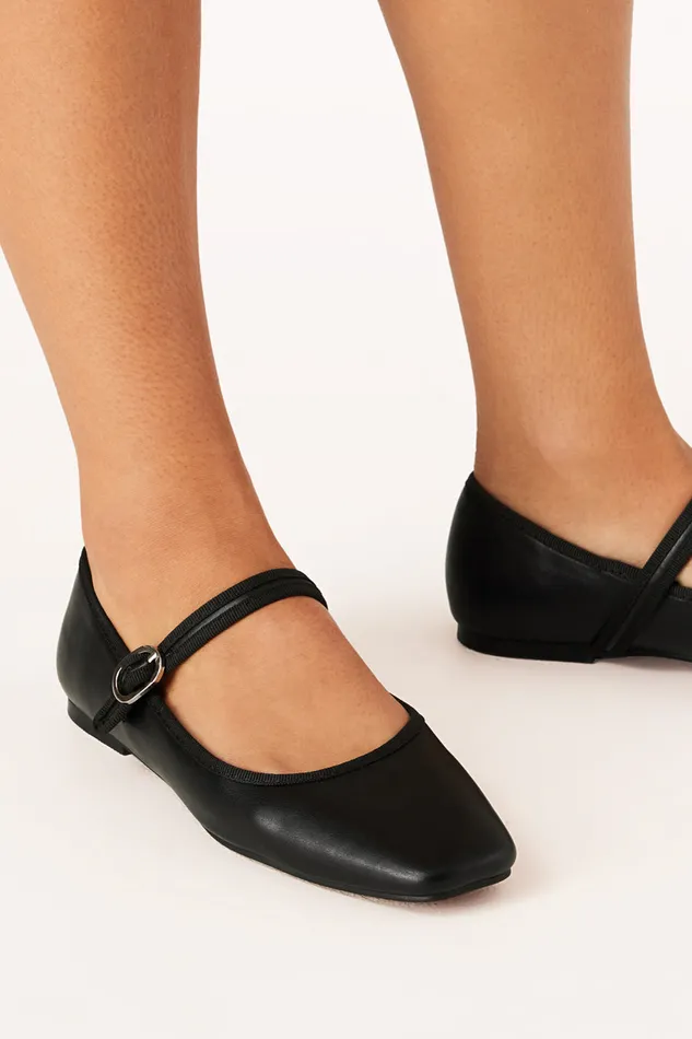 Flossy Flats 8211 Black Black Flats petalandpup Women