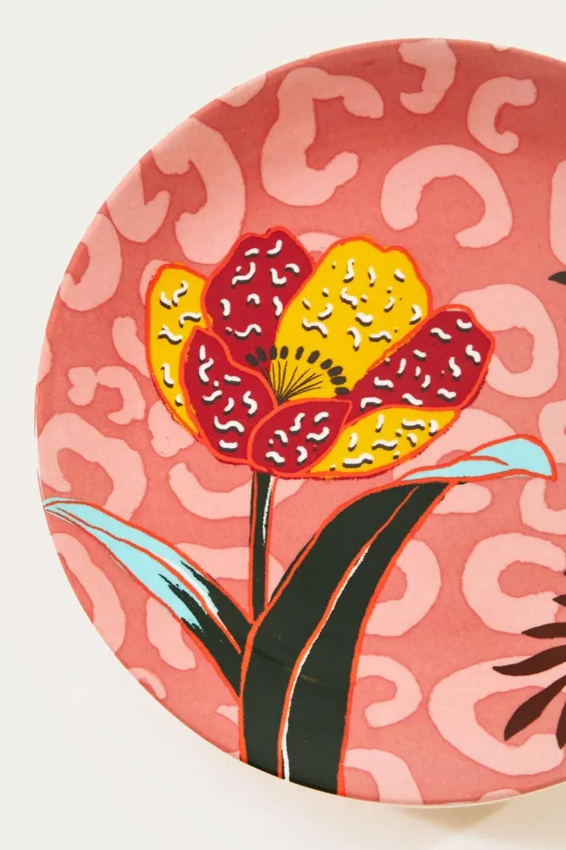 Flower Plate Women Farm Rio Happiness A La Table