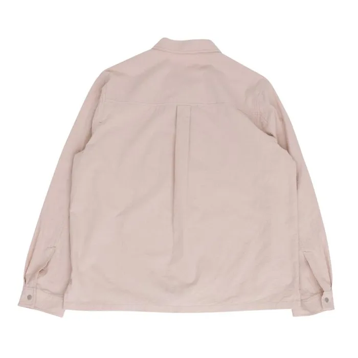 Folk Clothing Shirts Patch Overshirt 8211 Soft Pink Crinkle 8211 Mens