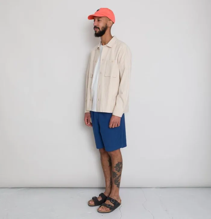 Folk Clothing Shirts Patch Overshirt 8211 Soft Pink Crinkle 8211 Mens