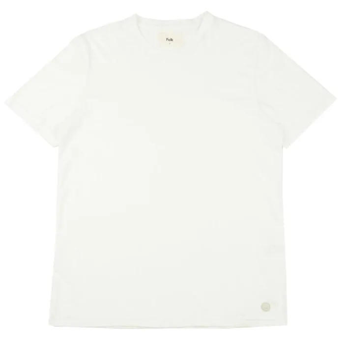 Folk Clothing TShirts Assembly Tee 8211 White 8211 Mens