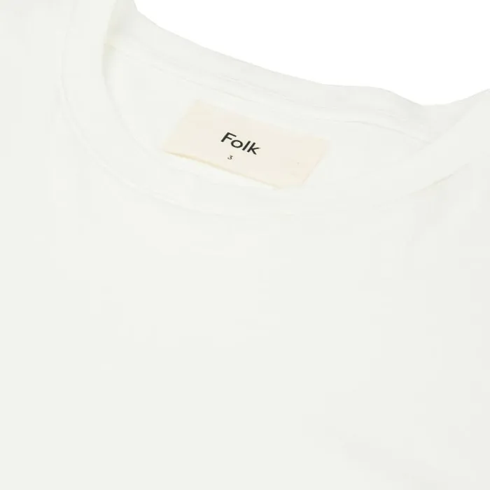 Folk Clothing TShirts Assembly Tee 8211 White 8211 Mens
