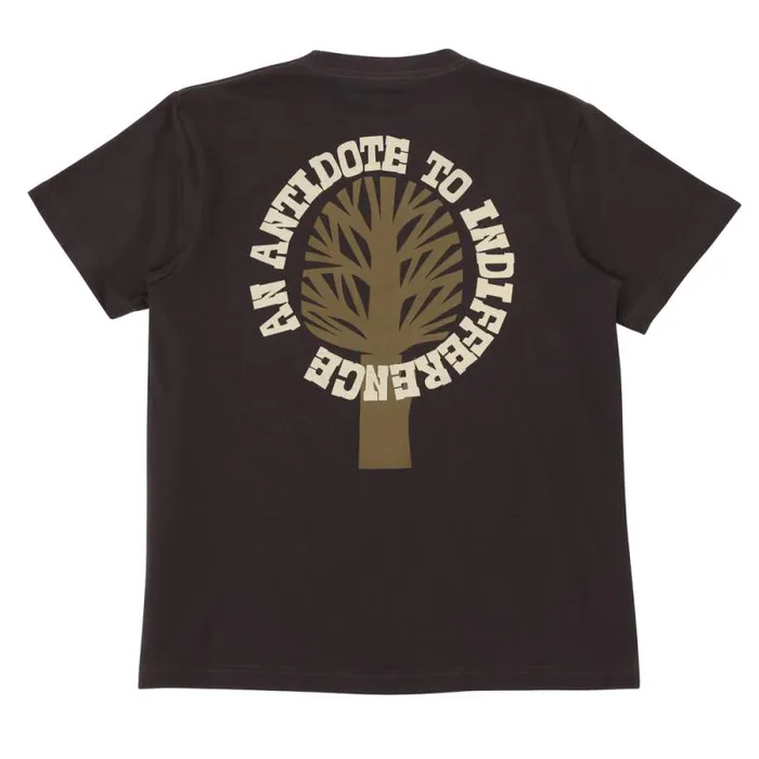 Folk Clothing TShirts Organic Cotton Tee 8211 Wash Black 8211 Tree 8211 Mens