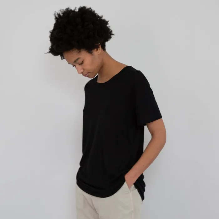 Folk Clothing TShirts Slouch Tee 8211 Black 8211 Womens