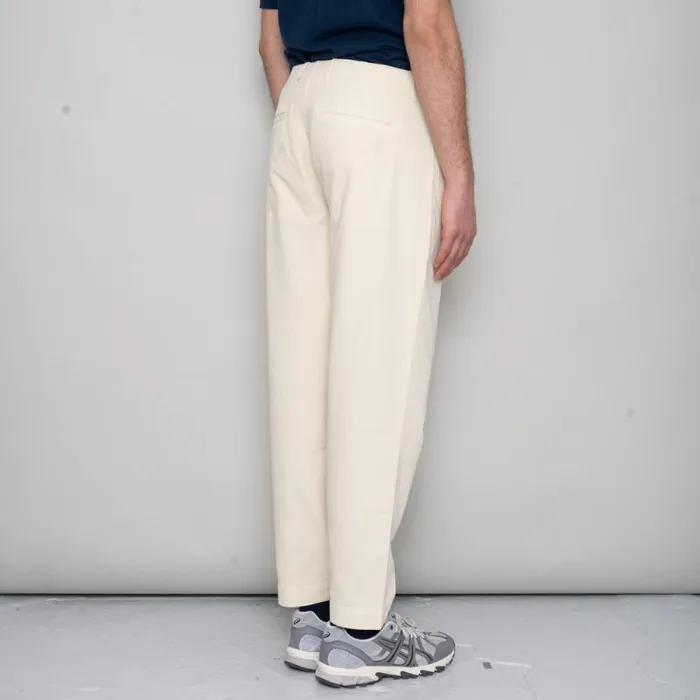 Folk Clothing Trousers Assembly Pant 8211 Stone Herringbone 8211 Mens