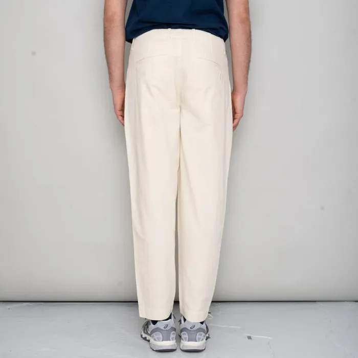 Folk Clothing Trousers Assembly Pant 8211 Stone Herringbone 8211 Mens
