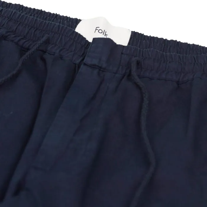 Folk Clothing Trousers Drawcord Trousers 8211 Deep Navy 8211 Mens