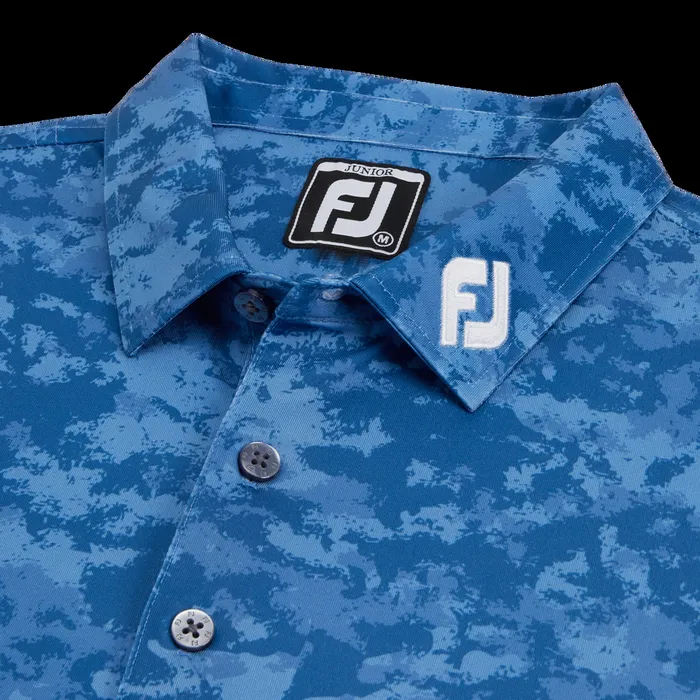 FootJoy Apparel WomenMen Cloud Camo Shirt Junior 8211 FJ Tour Collar Twilight FootJoy Apparel WomenMen Cloud Camo Shirt Junior 8211 FJ Tour Collar Twilight