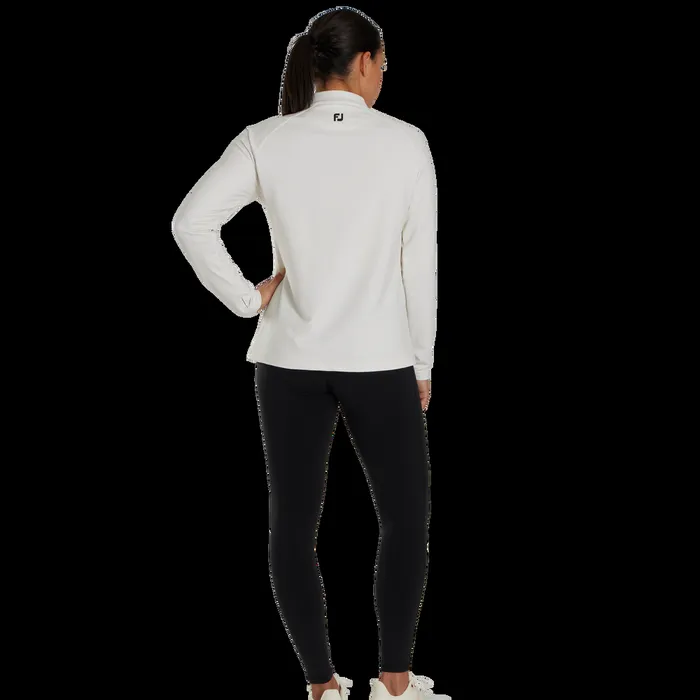 FootJoy Base MidLayers Women QuarterZip Rib MidLayer Birchwood