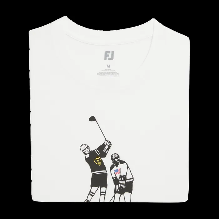 FootJoy Shirts Men 2024 Presidents Cup Swing Tee White