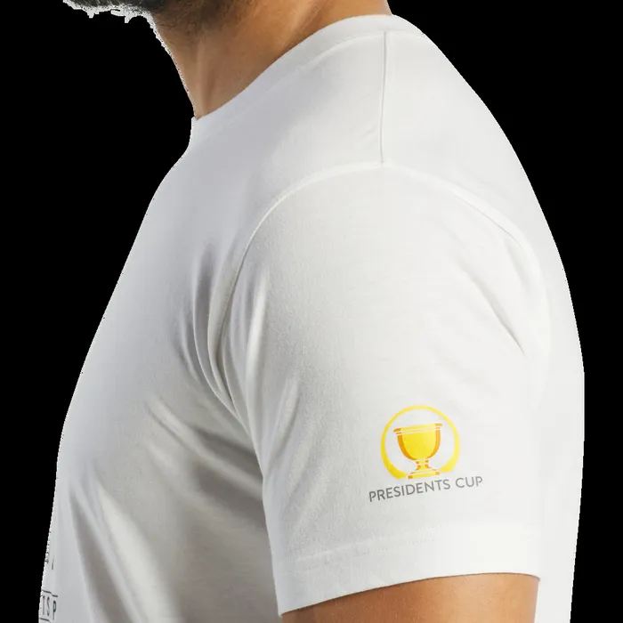FootJoy Shirts Men 2024 Presidents Cup Swing Tee White