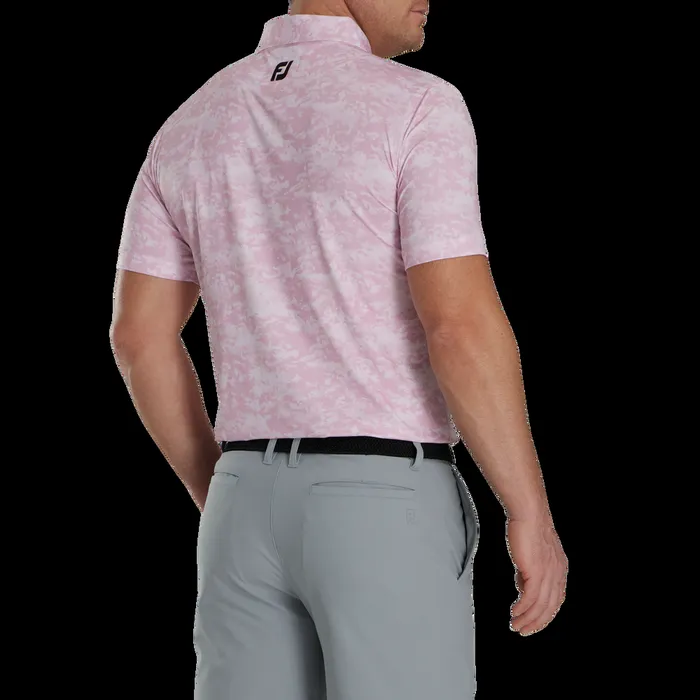FootJoy Shirts Men Athletic Fit Cloud Camo Lisle 8211 FJ Tour Collar Pink FootJoy Shirts Men Athletic Fit Cloud Camo Lisle 8211 FJ Tour Collar Pink