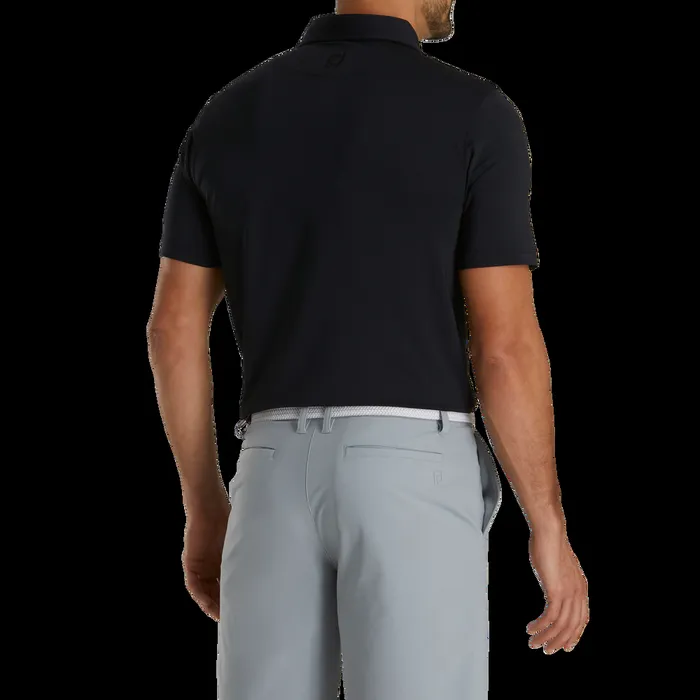 FootJoy Shirts Men Athletic Fit Solid Lisle Black