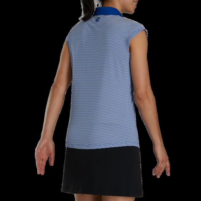 FootJoy Shirts Women Feeder Stripe Cobalt FootJoy Shirts Women Feeder Stripe Cobalt