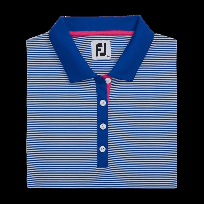 FootJoy Shirts Women Feeder Stripe Cobalt FootJoy Shirts Women Feeder Stripe Cobalt