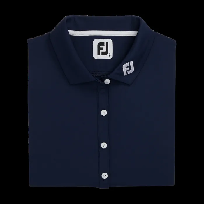 FootJoy Shirts Women Solid Lisle Sleeveless 8211 FJ Tour Collar Navy FootJoy Shirts Women Solid Lisle Sleeveless 8211 FJ Tour Collar Navy