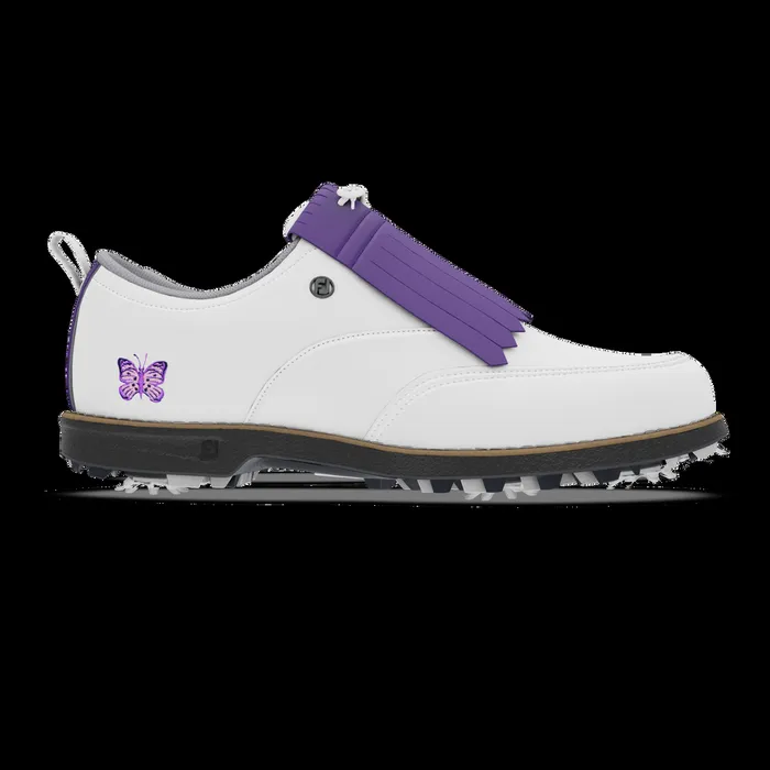 FootJoy Spiked Women MyJoys Premiere Series Issette White Purple FootJoy Spiked Women MyJoys Premiere Series Issette White Purple