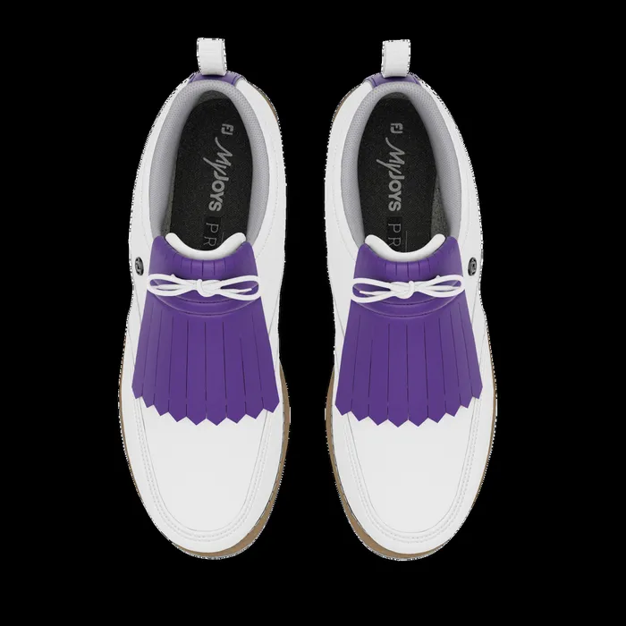 FootJoy Spiked Women MyJoys Premiere Series Issette White Purple FootJoy Spiked Women MyJoys Premiere Series Issette White Purple