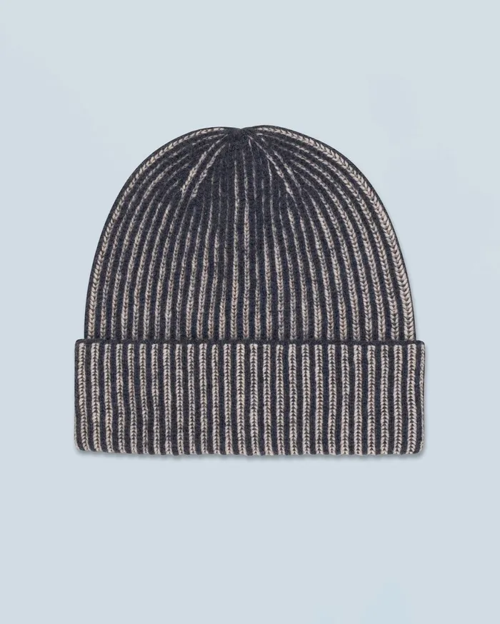 From Future Cashmere Beanies Cuffed Beanie Heather Blue