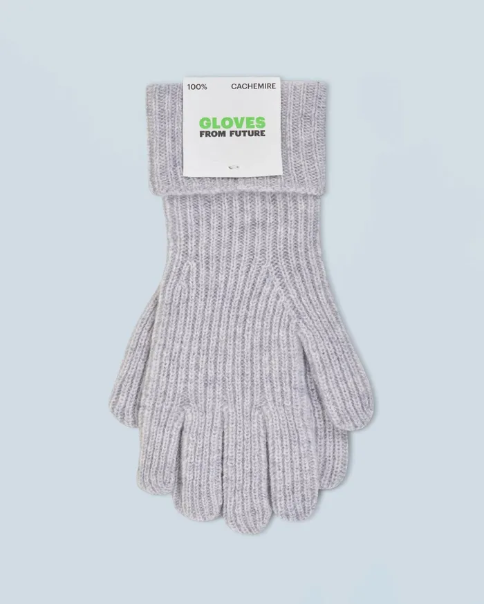 From Future Cashmere Gloves Regular Gloves Light Heather Gray