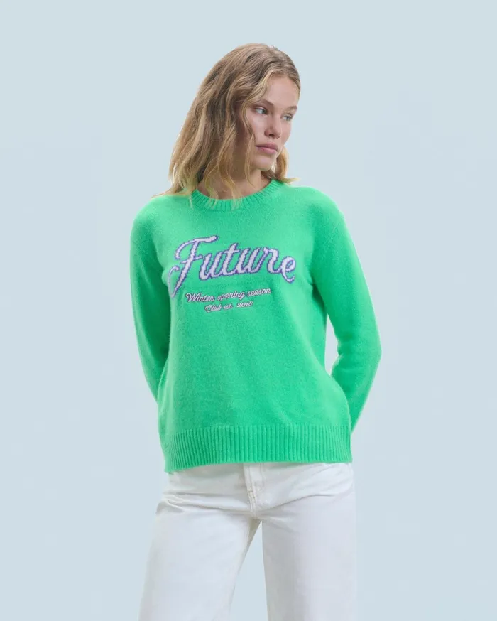 From Future Cashmere Sweaters Women Crewneck Sweater Navy