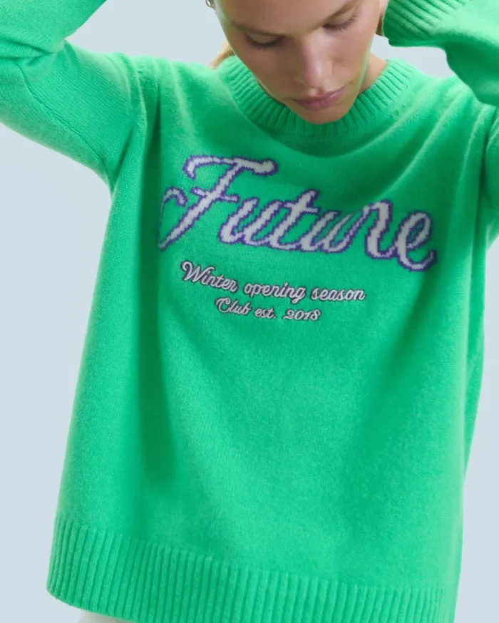 From Future Cashmere Sweaters Women Crewneck Sweater Navy