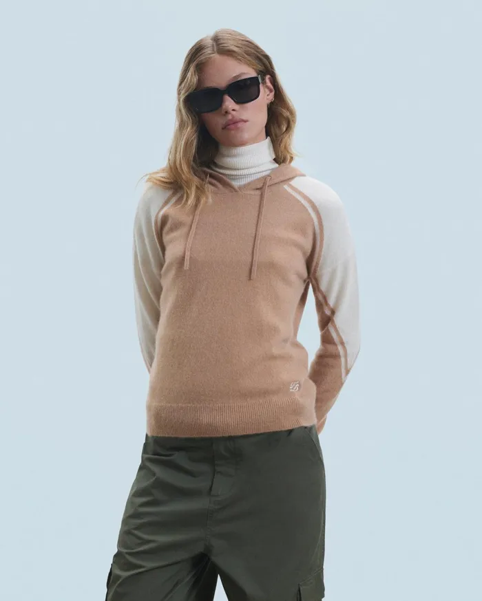 From Future Cashmere Sweaters Women Hoodie Sweater Camel