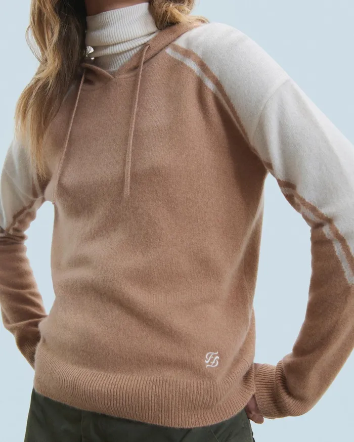 From Future Cashmere Sweaters Women Hoodie Sweater Camel