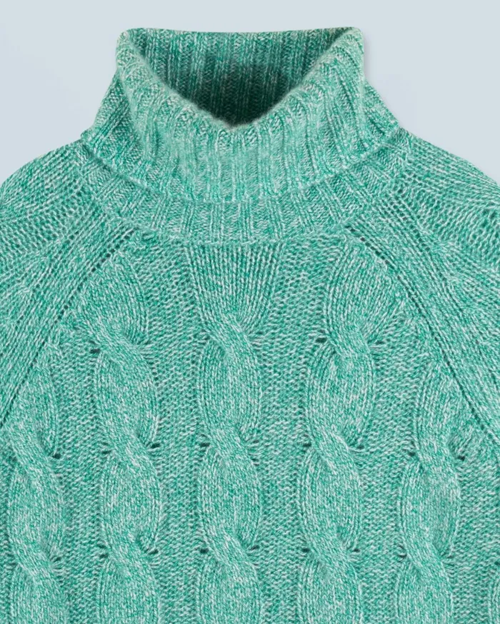 From Future Cashmere Sweaters Women Turtleneck Sweater Green