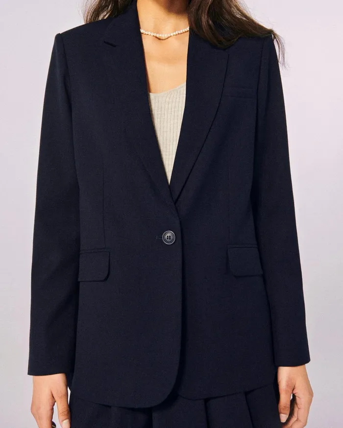 From Future Coats and Jackets Women Blazer Jacket Navy