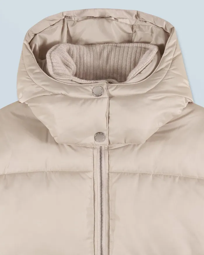 From Future Coats and Jackets Women Outerwear Down Jacket With Cashmere Lining Sand