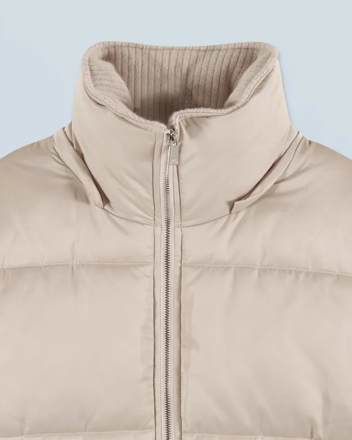 From Future Coats and Jackets Women Outerwear Down Jacket With Cashmere Lining Sand