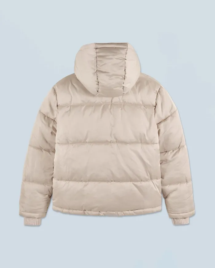 From Future Coats and Jackets Women Outerwear Down Jacket With Cashmere Lining Sand