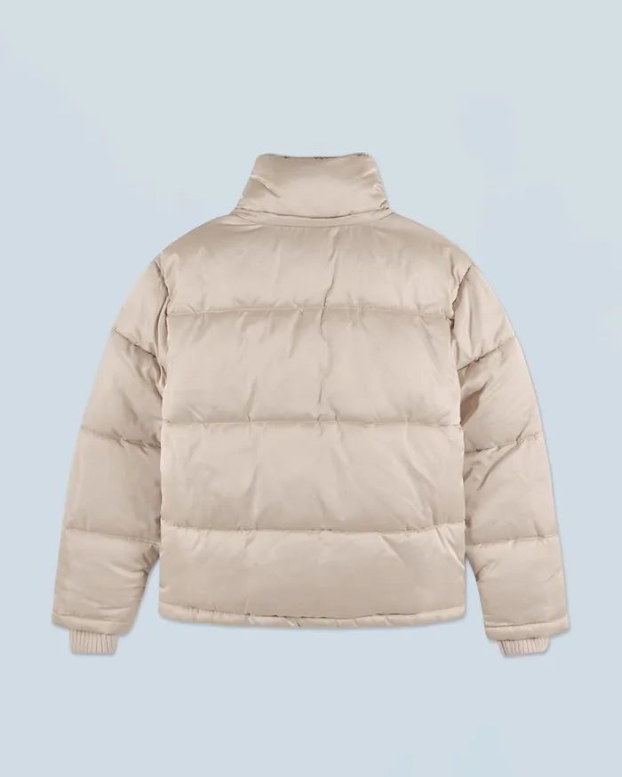 From Future Coats and Jackets Women Outerwear Down Jacket With Cashmere Lining Sand