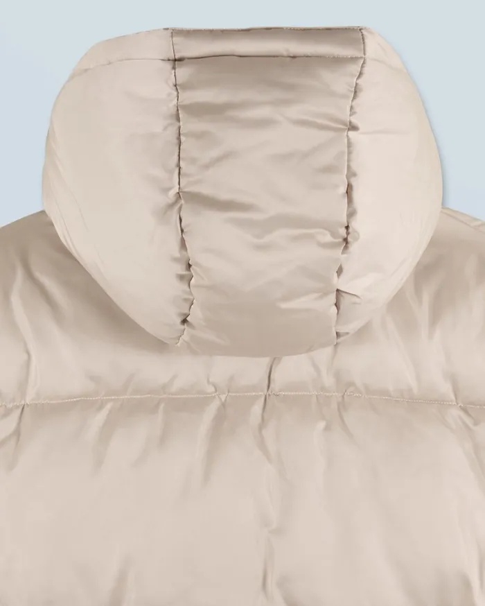 From Future Coats and Jackets Women Outerwear Down Jacket With Cashmere Lining Sand