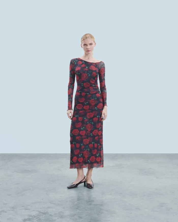 From Future Dresses and Jumpsuits Women Asymmetrical Long Dress Passionate Rose