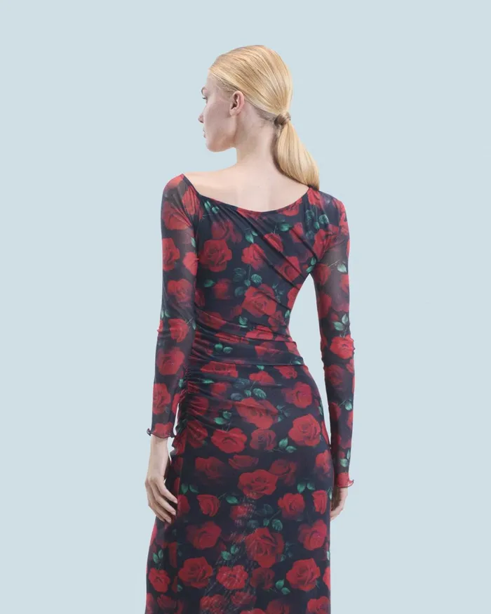 From Future Dresses and Jumpsuits Women Asymmetrical Long Dress Passionate Rose