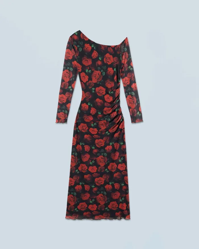 From Future Dresses and Jumpsuits Women Asymmetrical Long Dress Passionate Rose