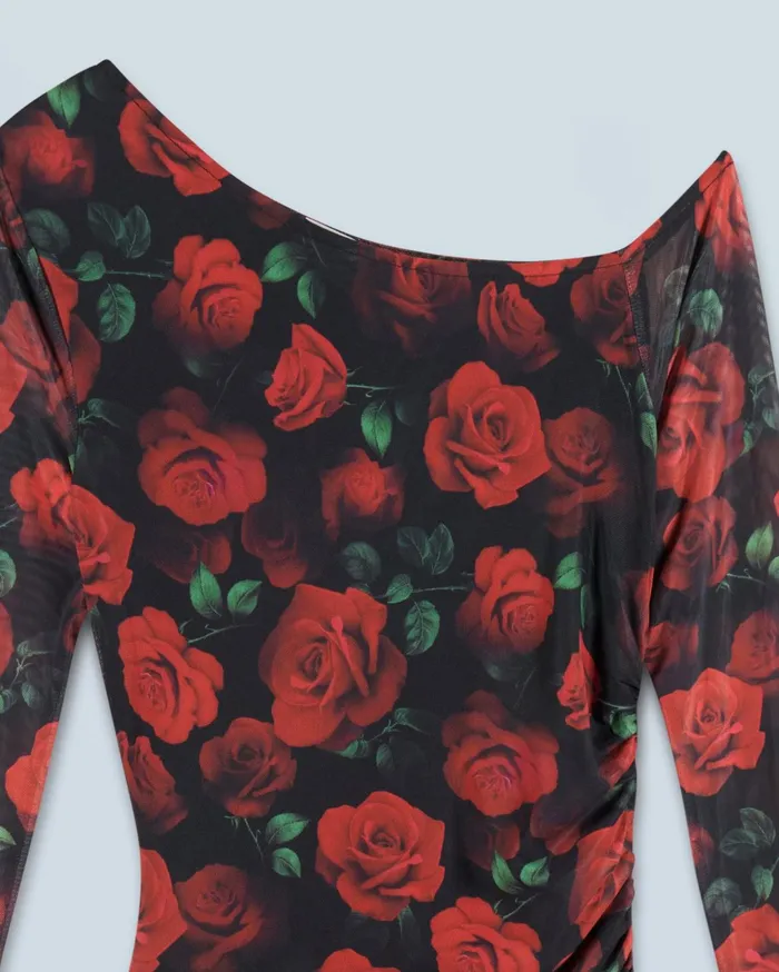 From Future Dresses and Jumpsuits Women Asymmetrical Long Dress Passionate Rose