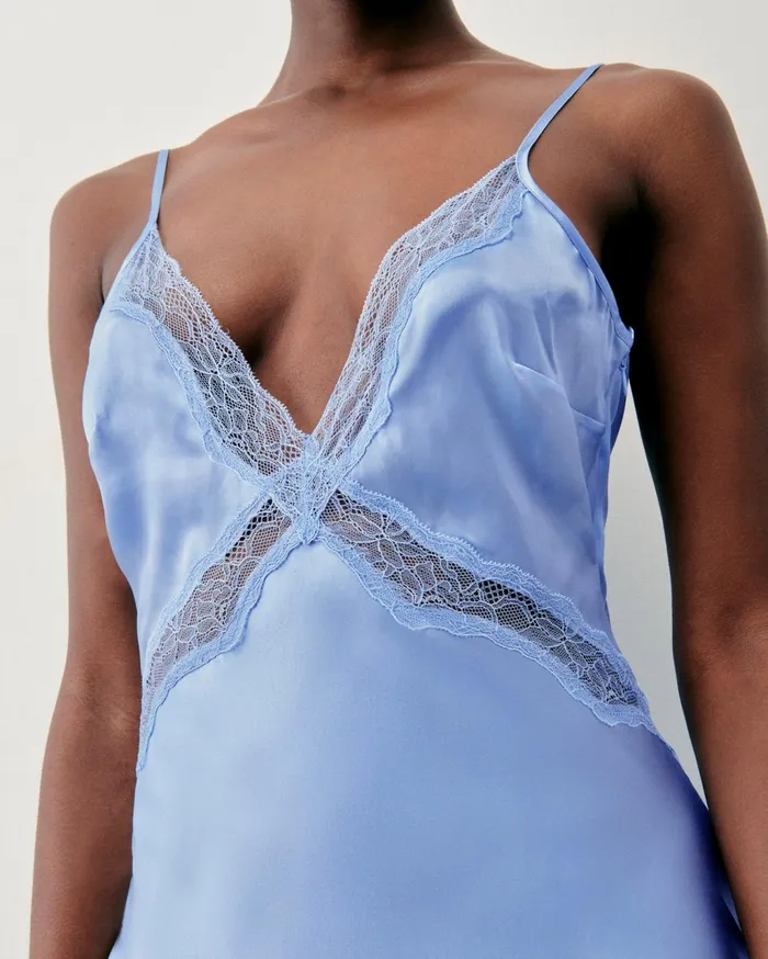 From Future Dresses and Jumpsuits Women Long Lila Strap Dress Baby Blue