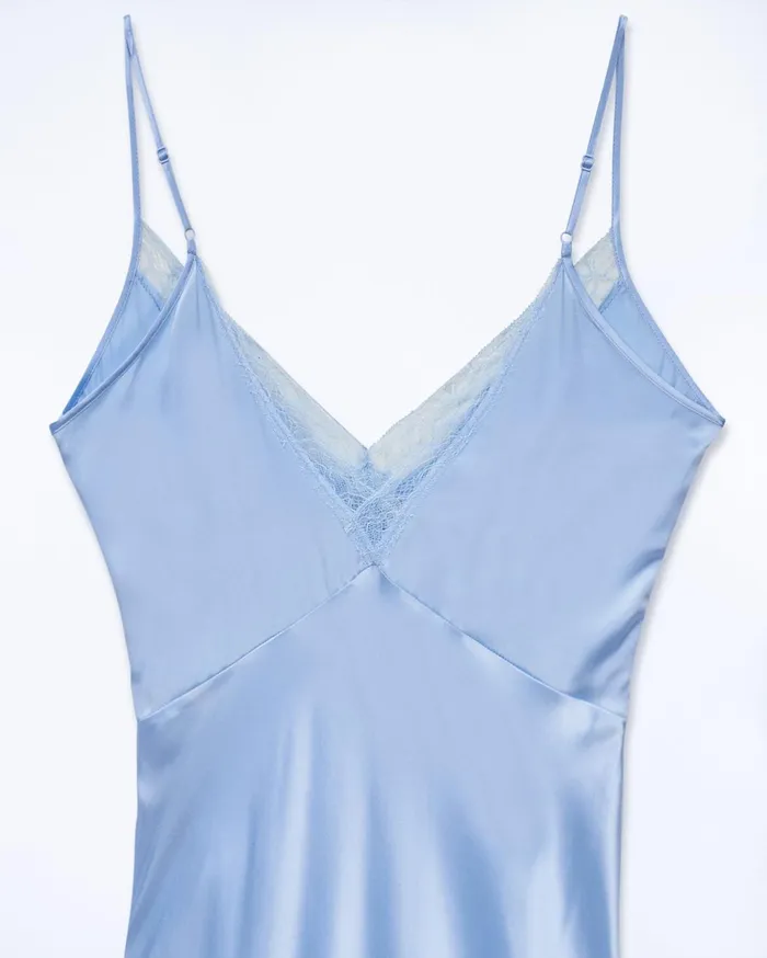 From Future Dresses and Jumpsuits Women Long Lila Strap Dress Baby Blue