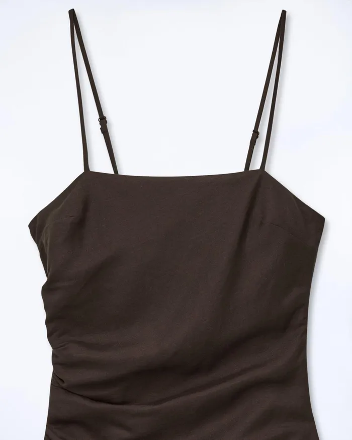 From Future Dresses and Jumpsuits Women Rivka Short Strap Dress Chocolate