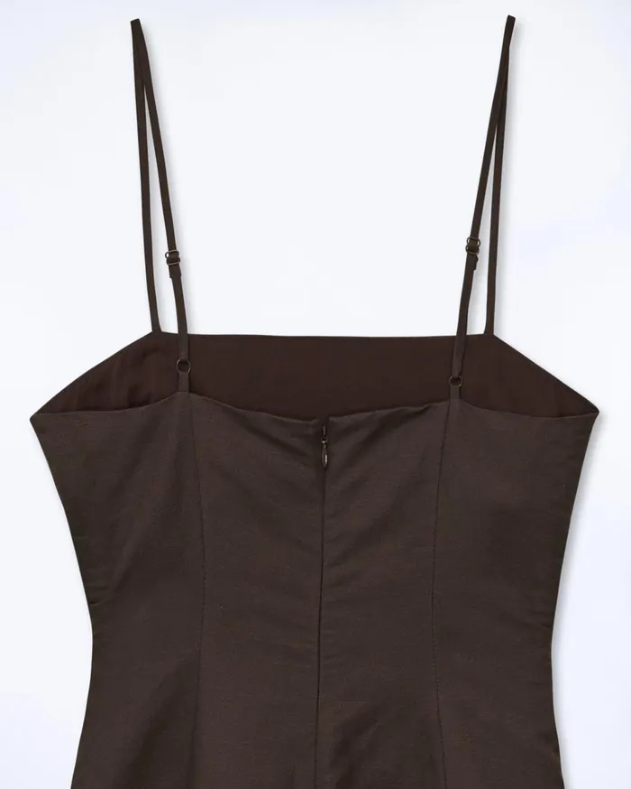 From Future Dresses and Jumpsuits Women Rivka Short Strap Dress Chocolate