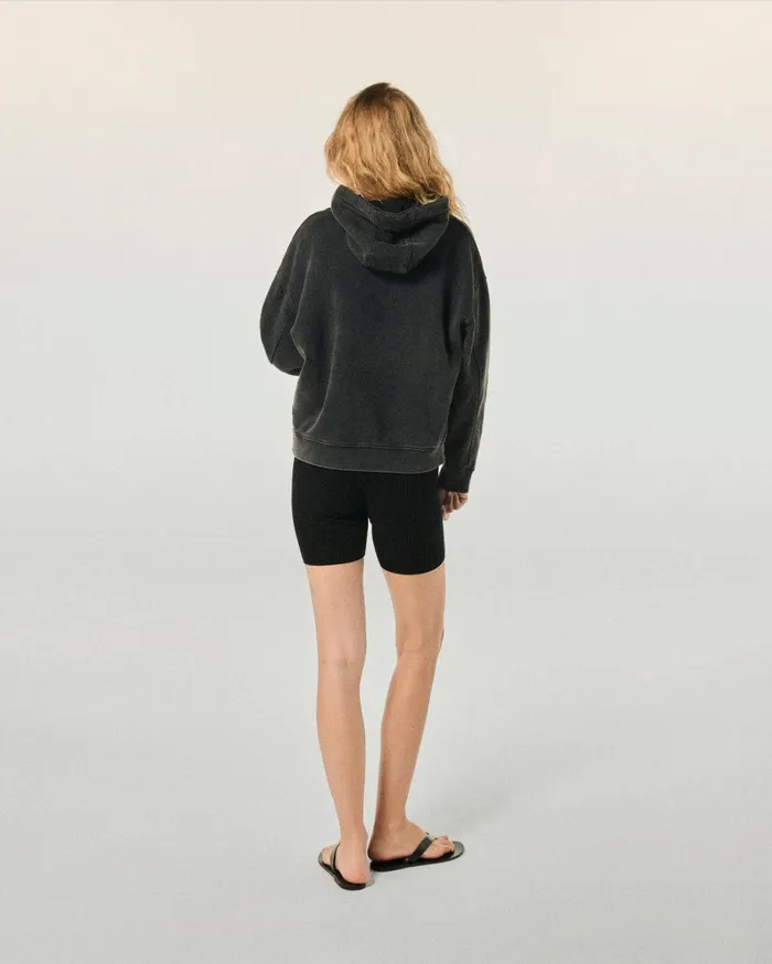 From Future Hoodies Women Hoodie Sweatshirt Washed Black