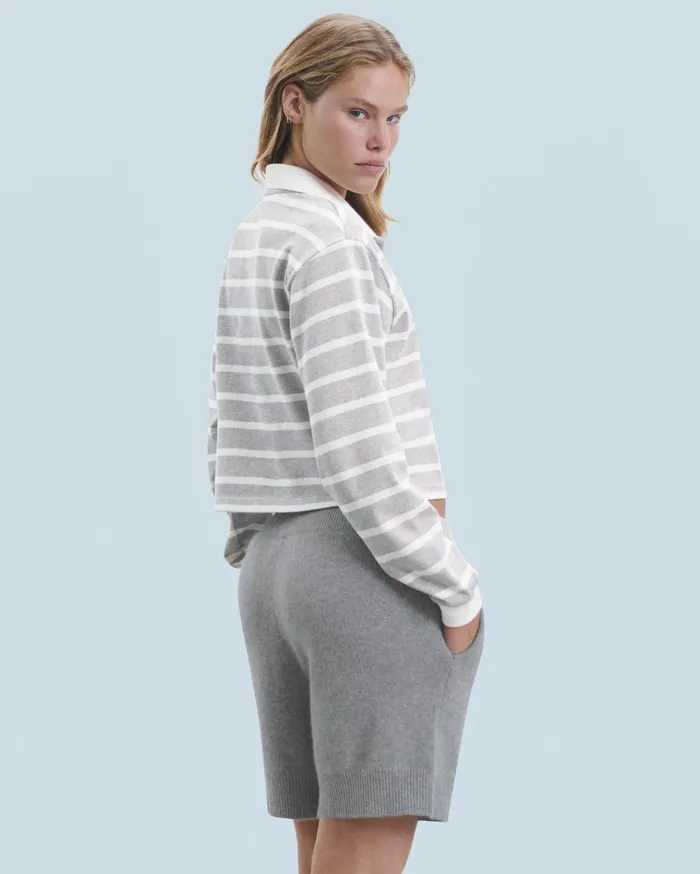 From Future Hoodies Women Polo Sweatshirt Ff Light Heather Gray