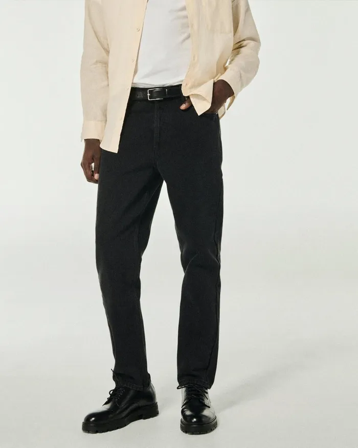 From Future Jeans Men Tapered Jackson Jeans Washed Black