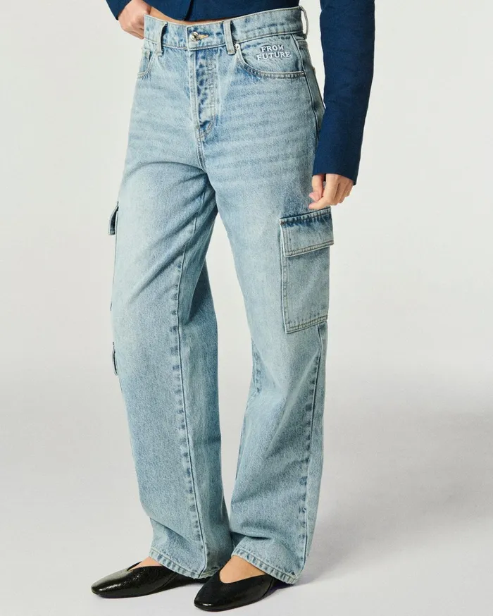 From Future Jeans Women Wide Jeans Light Blue